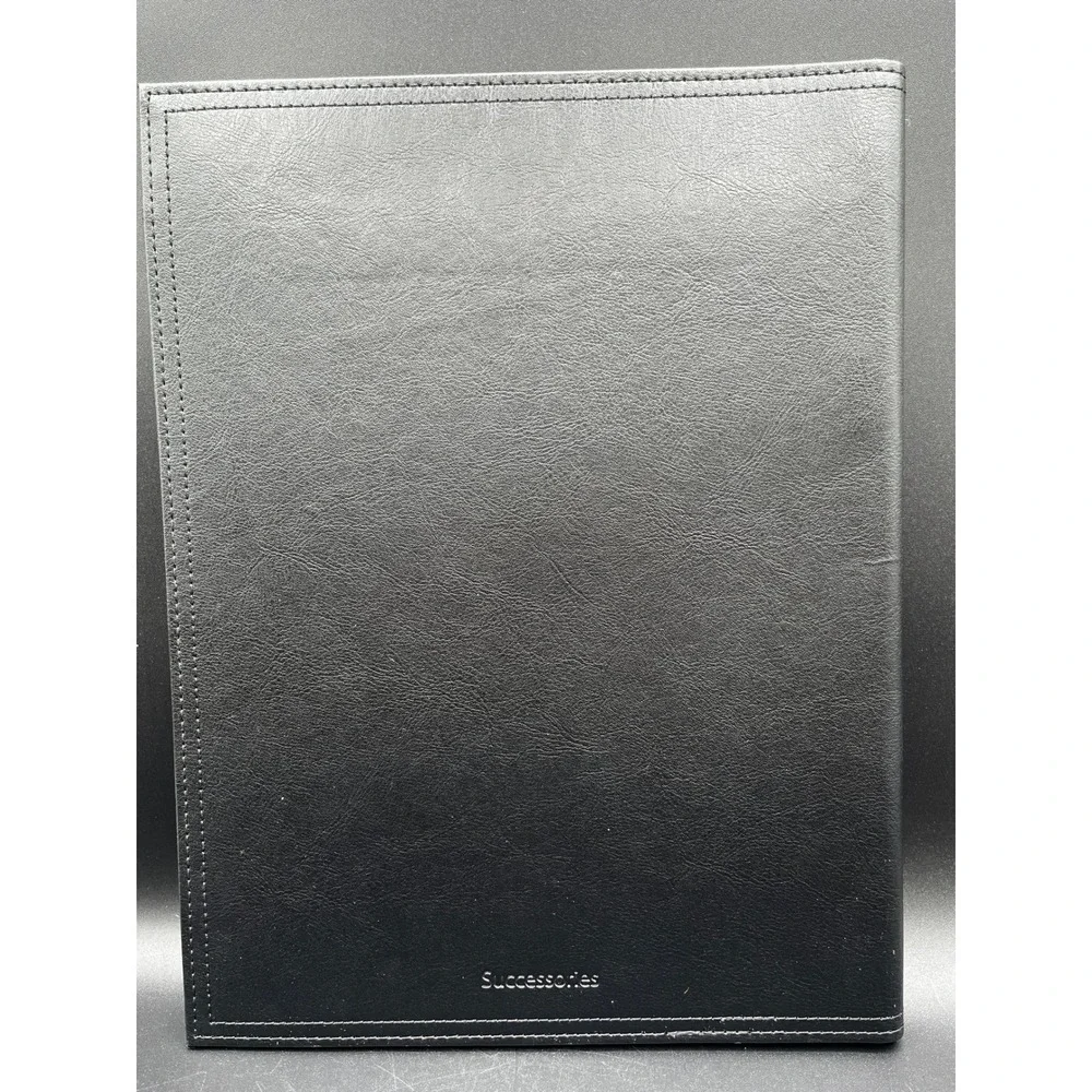 Successories Excellence Bald Eagle Black Faux Leather Padfolio Portfolio 9